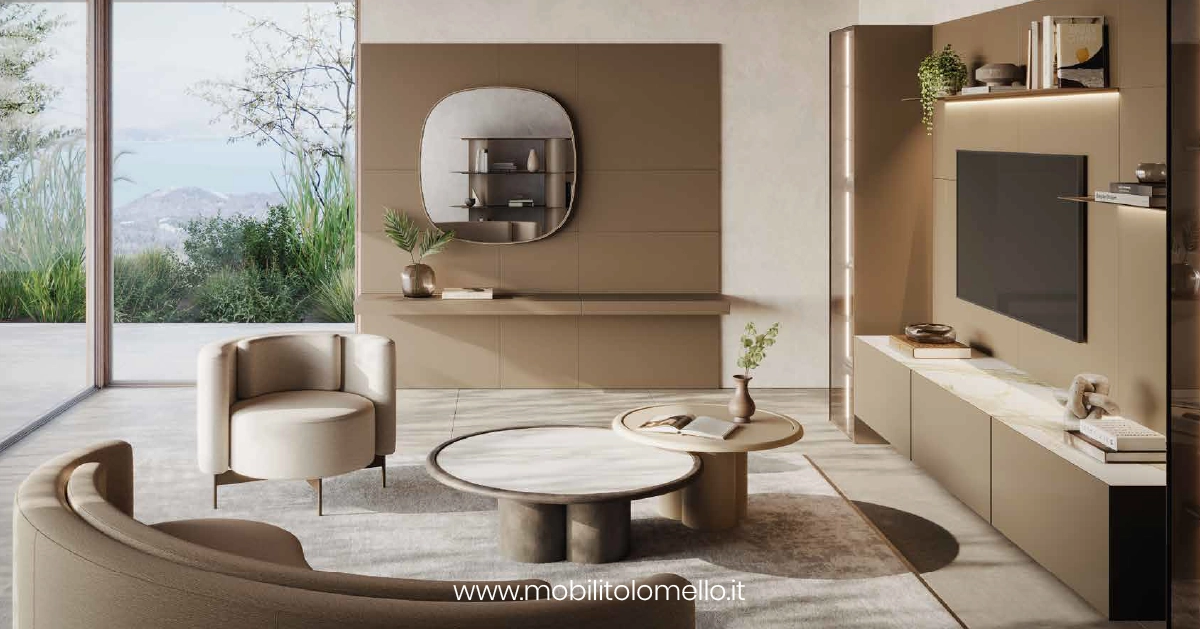 Zona giorno contemporanea: idee per una composizione